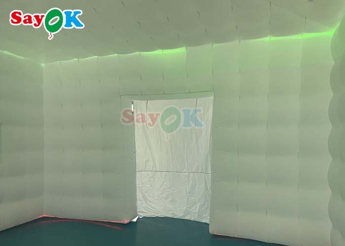 19.7ft Commercial Inflatable Led Light Tent Outdoor Inflatable Air Cube Tent For Party Events
