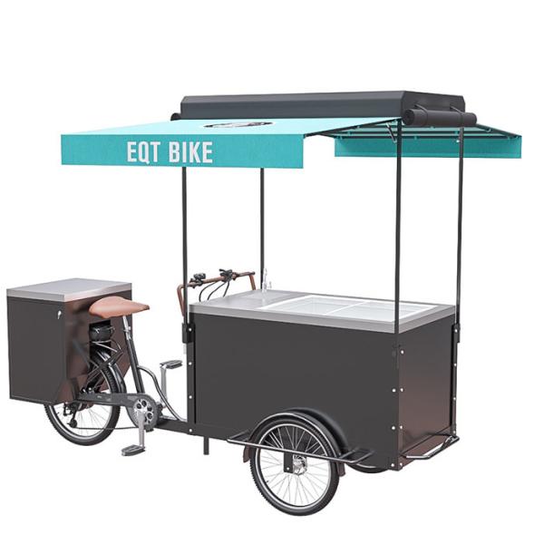Quality Customizable Multifunctional Ice Cream Bicycle Cart 300KG Load Capacity for sale