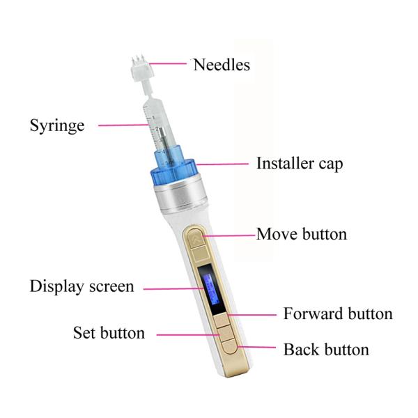 1-5 Levels RF Beauty Machine DC 12V Meso Gun Injector