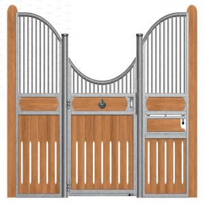 China Classic Equine Equestrian Buildings Stall Stable Doors With Bamboo Wood on sale