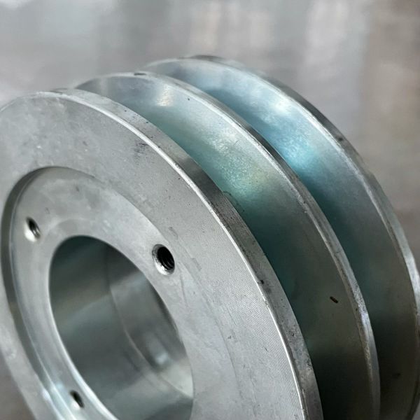 CNC Machined V-Belt Pulley Flange: Core Transmission Component