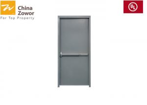China UL Standard White Fire Rated Steel Doors With Vision Panel/ Solid Core/90 Minute Fire Door on sale
