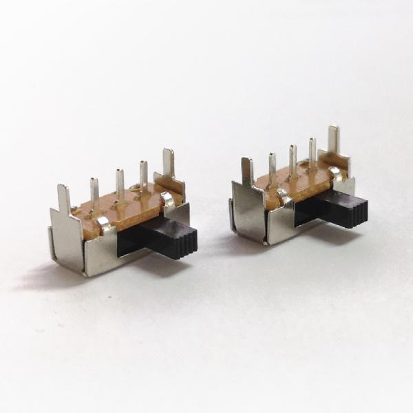 Slide Switch, Single Pole 1P2T SPDT Sliding Switch, Horizontal Side Push Tact