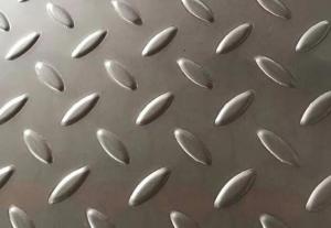Press Stamping 304 Patterned Textured Stainless Checkered Plate 1219mm