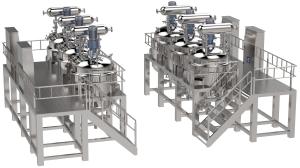China PLC Conntrol Vacuum Homogenizer Machine For Shampoo Toothpaste Production on sale
