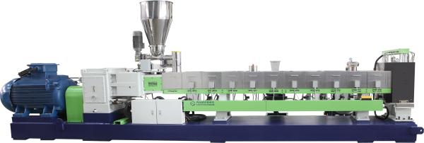 Customized Twin Screw Compounding Machine Self Cleaning Plastic Granulation