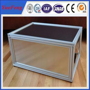 Buy cheap New arrival! Aluminum extrusions 6063 6061 t5 t6, Anodized silver Aluminum cabinet frame product