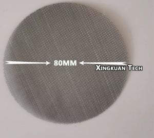 China 80mm Dia 50meshx0.23mm Wire Mesh Filter Discs  For PP Material Production on sale