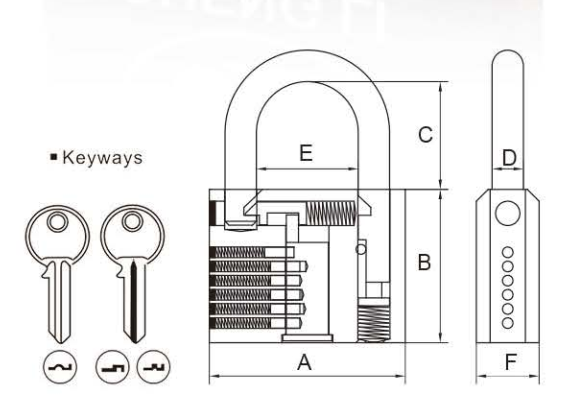 New Style Plastic Paited Iron Padlock Commercial High Security Padlock