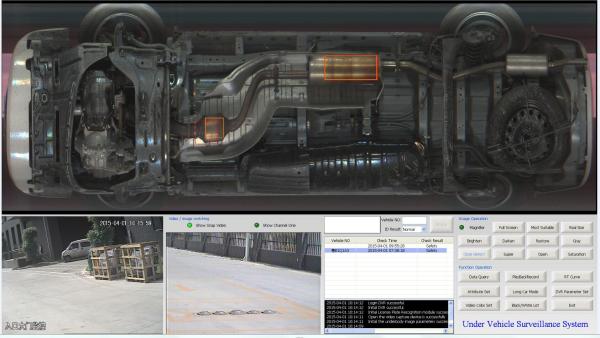 Coloured Permanent Under Vehicle Surveillance System With Self Cleaning System