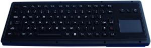 Buy cheap Black dustproof industrial backlit illuminated keyboard with touchpad RoHS CE product