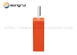 Orange BLDC Security Barrier Gate , 220V Traffic Barrier Gate