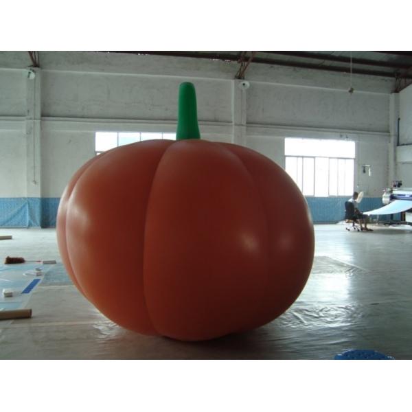 Inflatable Vegetable Shaped Balloons , Air Tight 2.5m Inflatable Pumpkin