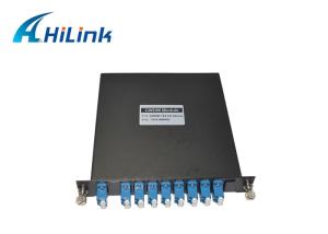 China LGX Box 8Channels (1270-1410nm) Single Fiber CWDM Mux Demux LC/UPC Connector on sale
