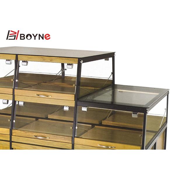 Single Sided Two Layer Bread Display Cabinet For Bakery Shop