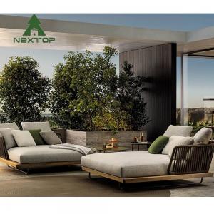 China Woven Outdoor Tuft Rope Sofa Thick Cushion Villa Patio Backyard Garden Furniture on sale