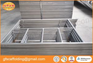 Buy cheap Hot dip galvanized BS1139 H frame ladder frame for frame scaffolding system for viaduct project in Singapore product