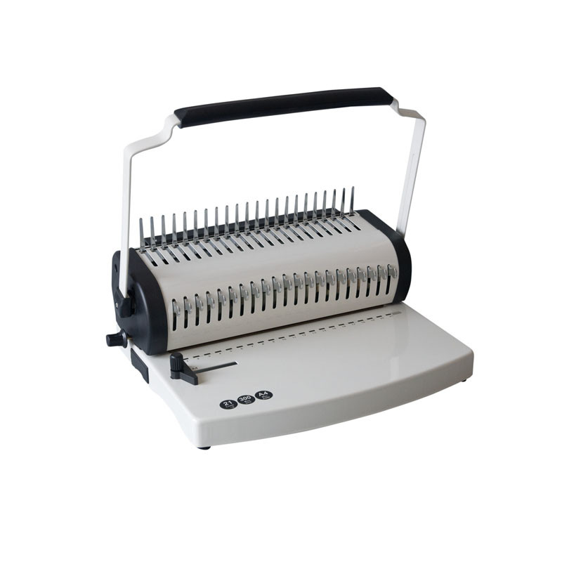 Manual Comb 300mm Width Document Binding Machine Portable For Office