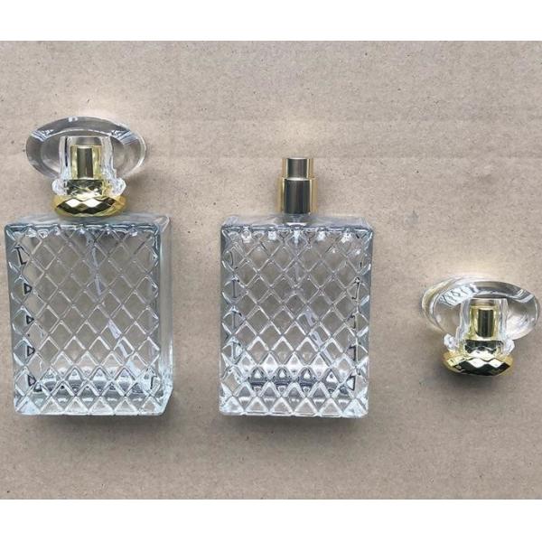 Glass Square Refillable Perfume Bottle 50ml