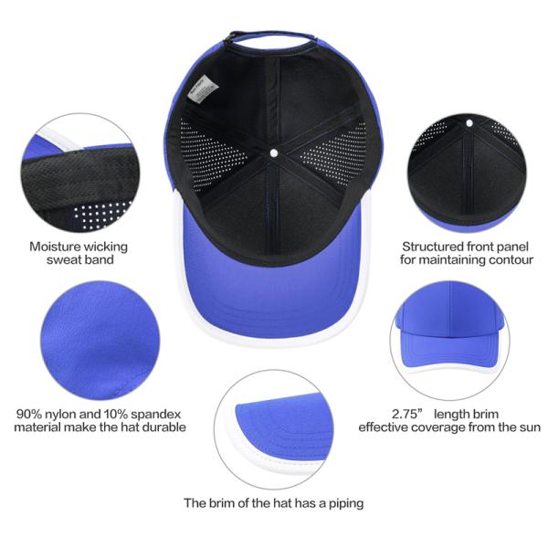 High Quality 6 Panel Mesh Breathable Cap Baseball Cap Custom Logo Laser Blank Baseball Hat