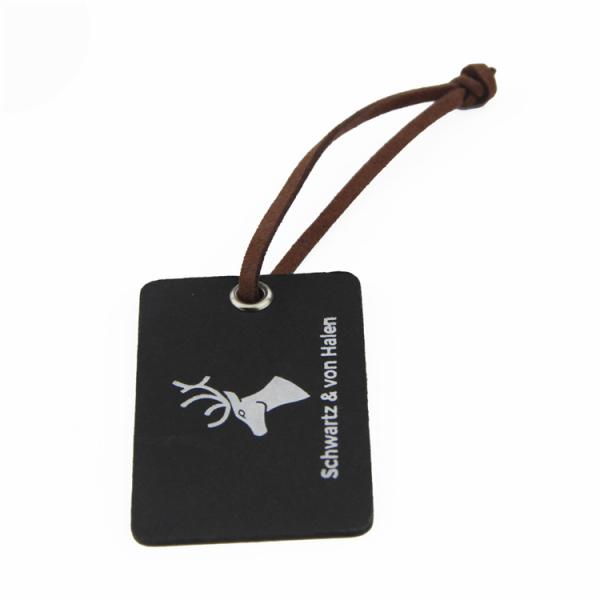 Quality Black Printed Custom Paper Card cardboard Garment Hang Tags With String for sale