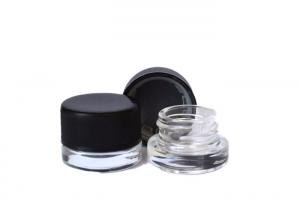 China 5ml 6ml 9ml Glass Jars , Plastic Lids Glass Concentrate Container Dab Jar on sale