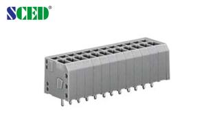 Buy cheap 300V 16A Spring Clamp Terminal Block 3.81mm Spacing 2P – 28P Position Screwless product