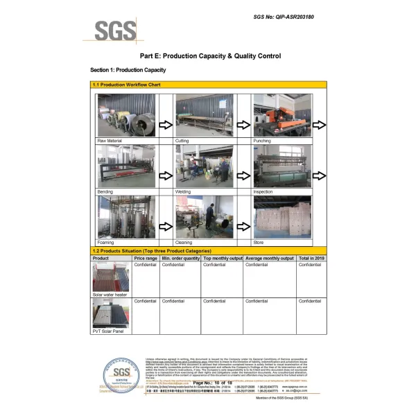 Highest Efficiency Vacuum Tube Solar Heating Water Heater with Ce Approval