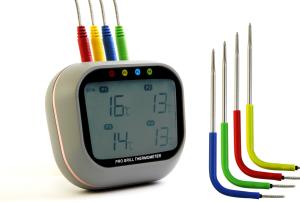 Buy cheap 60m Wireless Grill Meat Thermometer Remote Monitor With 4 Probes product