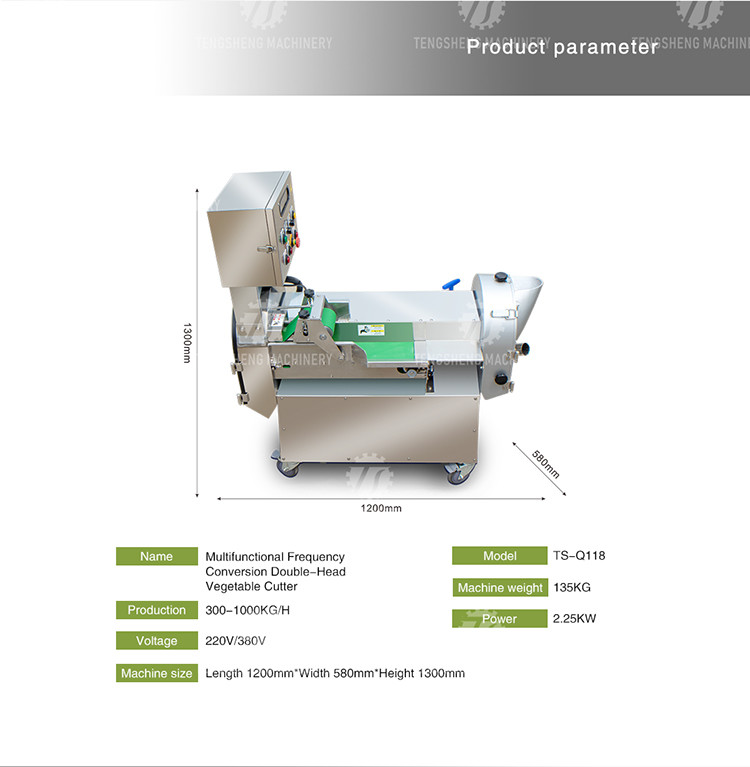Dual Frequency Modulation Fruit Processing Machine artichokes Cucumber Multi Attachment