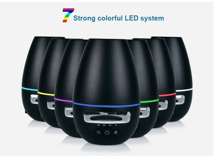 120ml Black Ultrasonic Bluetooth Aroma Diffuser