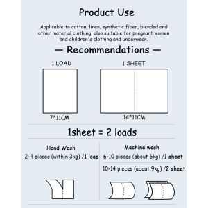 OEM ODM Gentle To Skin Biodegradable Detergent Sheets For Odor Removal