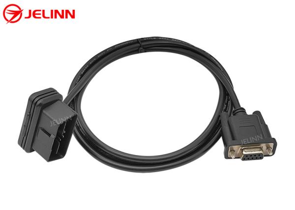 Quality J1962 Right Angle OBD 2 OBD2 16 Pin to RS232 DB9 Connector Cable for sale