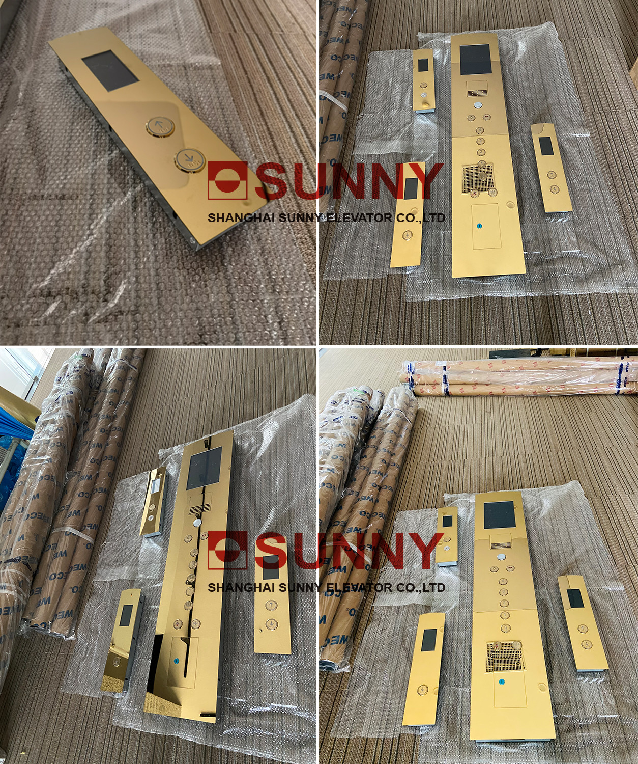 Titanium Gold Lift Cop Panel Any Optional Button With Box Side Opening