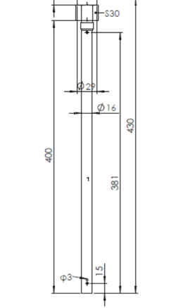 SS304 4mA RS485 Capacitive Fluid Level Sensor For General Fuel Measurement