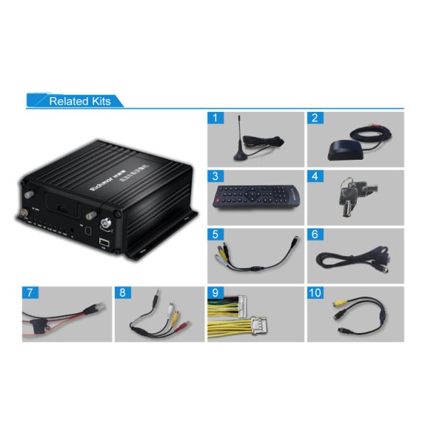 4g 1080p GPS MNVR For School Bus 8 Channel And 1280 X 720 Resolution