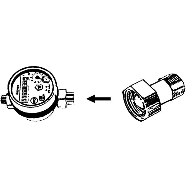 BSP NPT Threaded Water Meter Pipe Fittings Water Meter Union Coupling antirust