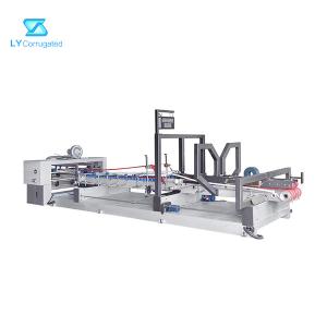 130m/min Carton Stitching Machine Auto Feeding Gluing Correction Counting Stacking Box Folder Gluer