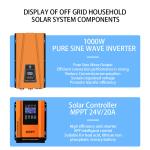 Customized 1KW Solar Energy System Off Grid Solar Power System For Home 50Hz