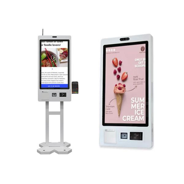 Fast Food Payment Terminal Kiosk Lcd Self Service Ordering Touch Screen