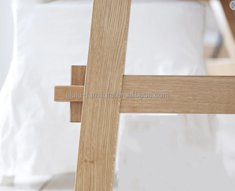 Nordic Style Rectangular Dining Table for Hotel and Restaurant Solid Wood Material Included