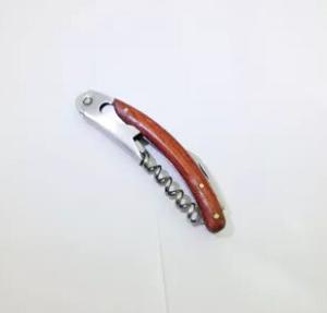 China Hot Sale Promotional gift wood stainless steel wood bottle opener corkscrews on sale
