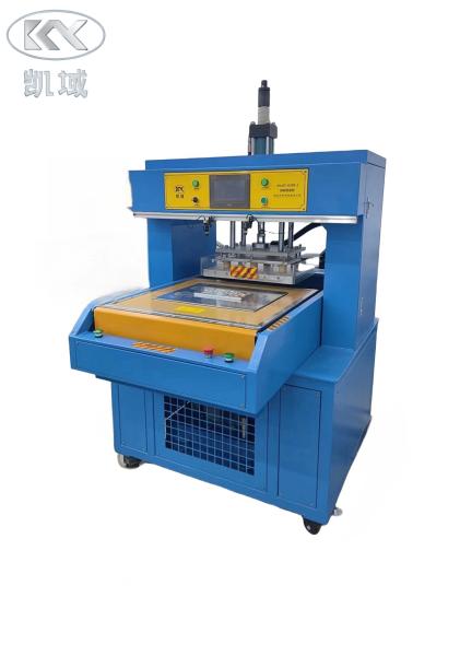 Quality PLC 3D Fabric Embossing Machine Touchscreen Silicone Label Machine for sale