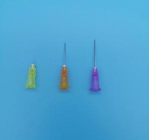 Yellow Disposable Hypodermic Needles Syringe Out Diameter 0.9mm 20G