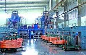 Buy cheap Φ8mm Copper Rod 6strands Upward Continuous Casting Machine Annual Output 3000Ton product
