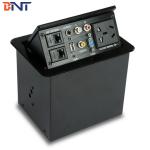 Aluminum Brushed Desk Multiple Socket with RJ45 For Meeting Table
