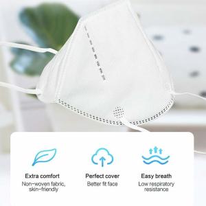 China Personal Protection N95 Face Mask , Unisex N95 Particulate Filter Mask White on sale