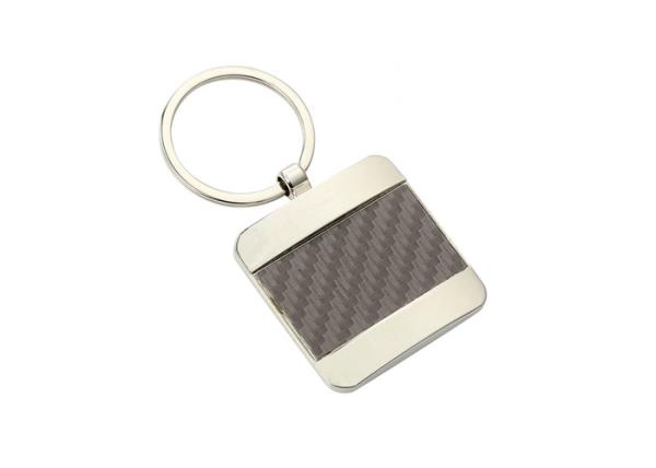 Quality Pantone Color Leather Key Chains Texture PU 40mm Souvenir Key Ring for sale