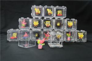 Multifarious Spongebob Collectible Figures Transparent Box For Decoration