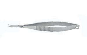 Buy cheap Curved Tip Slit Lamp Microscope Corneal Scissors Blade Length 17 Mm product